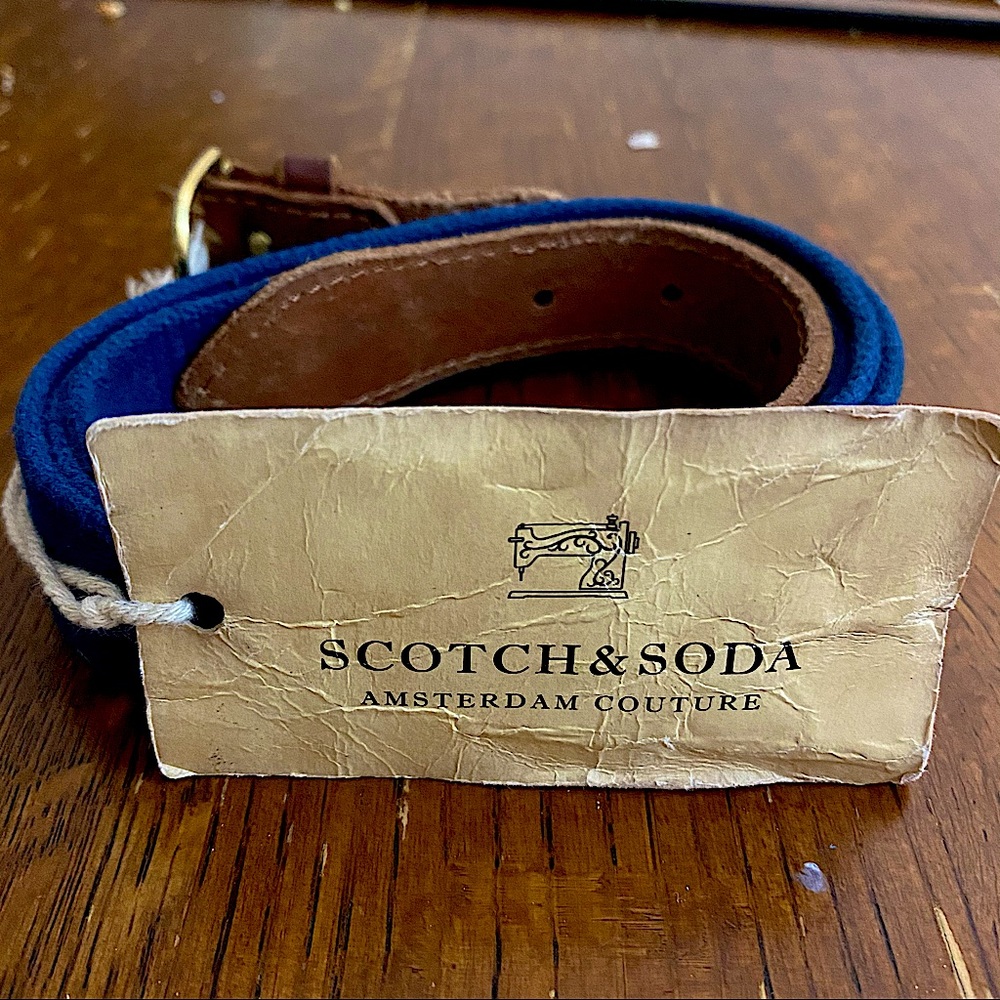 NEW. Scotch & Soda navy belt!
